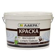 Краска фасадная (белая) 14кг Лакра - СТК Перспектива